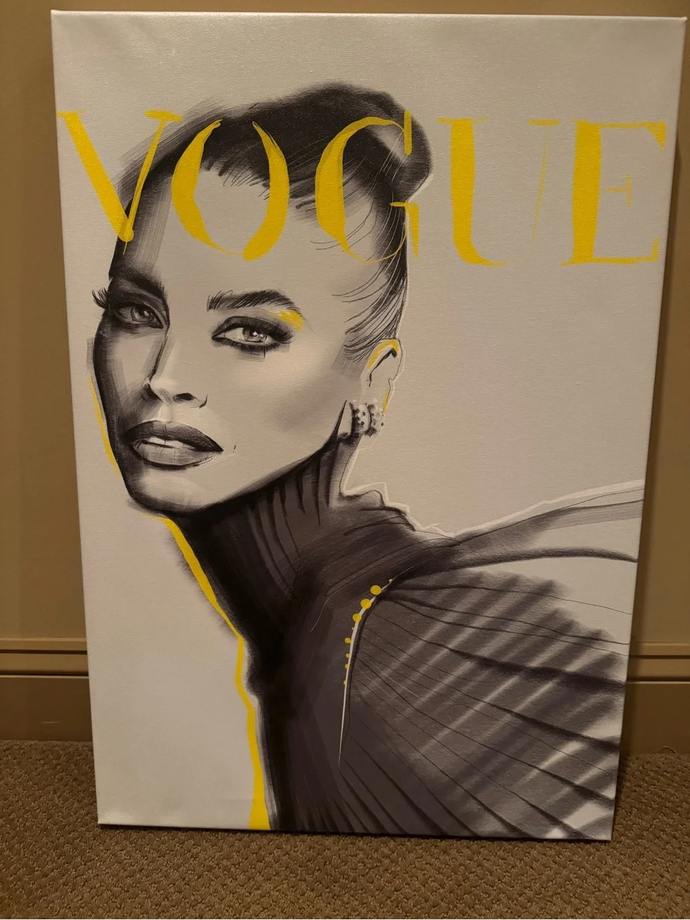Yellow Vogue Canvas