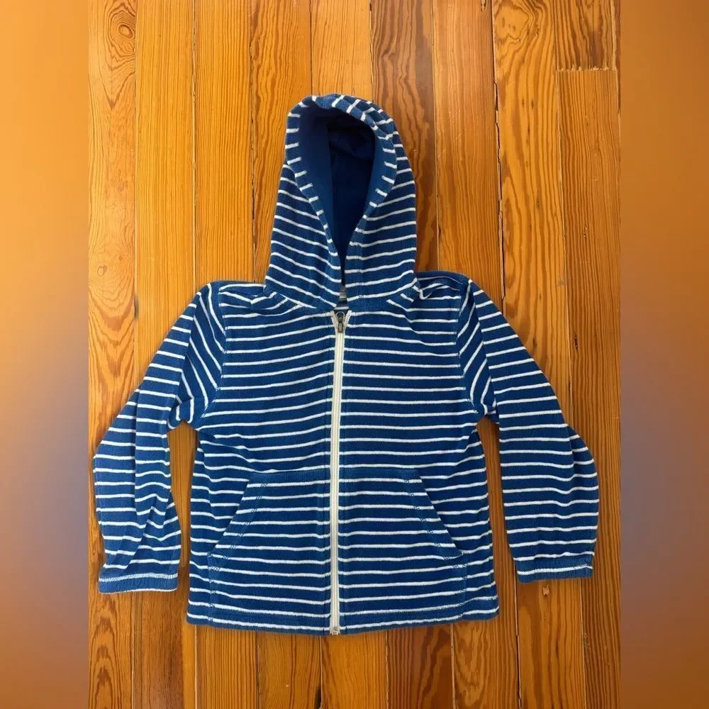 Hanna Andersson Striped Terrycloth Hoodie