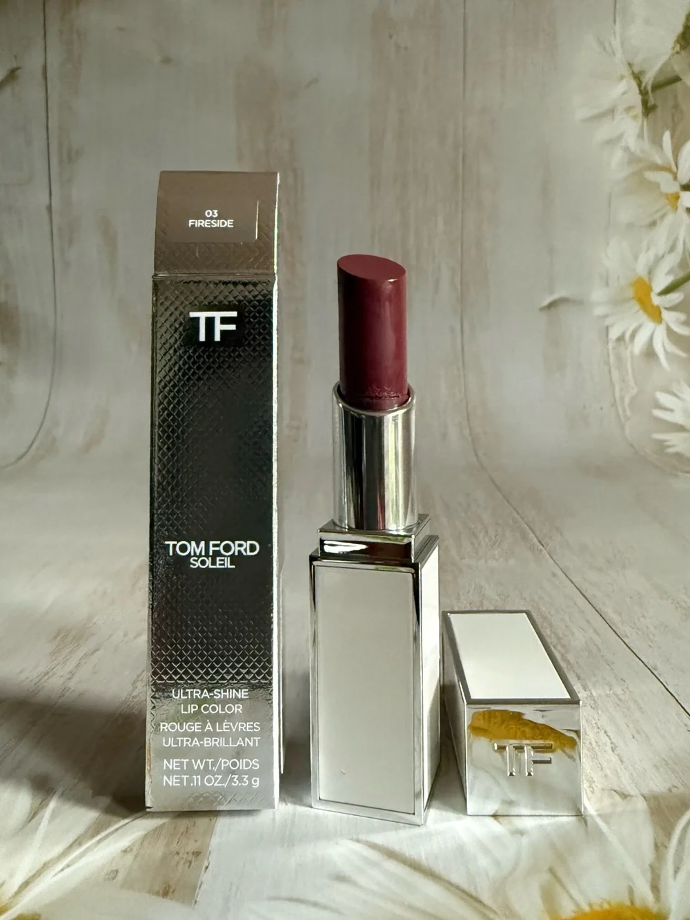 Tom Ford Ultra Shine Lip Color Lipstick 03 Fireside, 0.11oz/3.3g NIB Limited