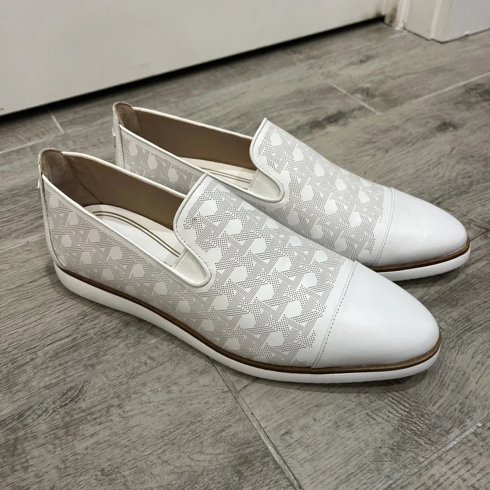Cole Haan Grand Ambition Women's Size 8.5 B White Slip On Shoes EUC
