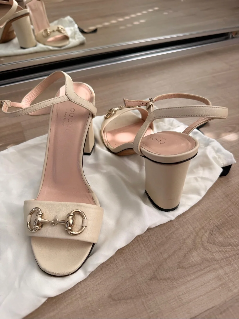 Gucci leather heels