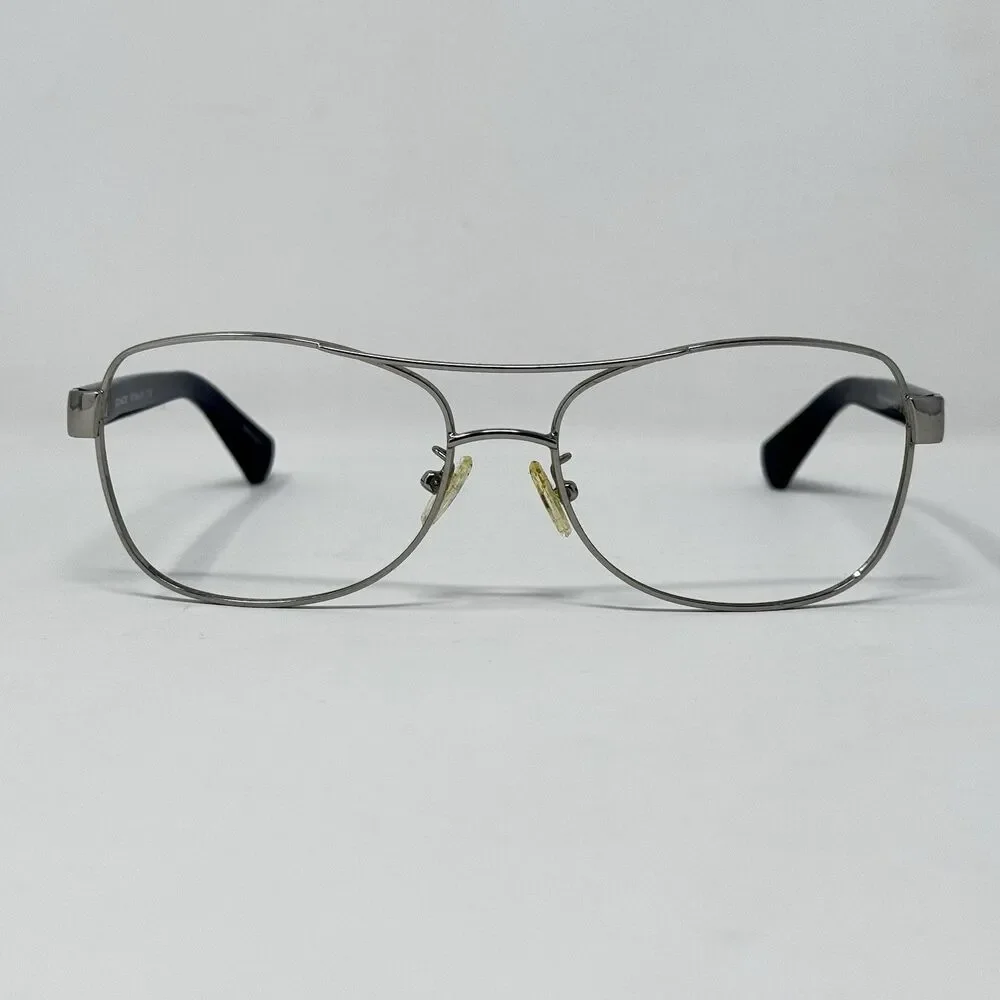 Coach HC7054 L1129 91384L Silver Navy Eyeglass Frames 56-16-135