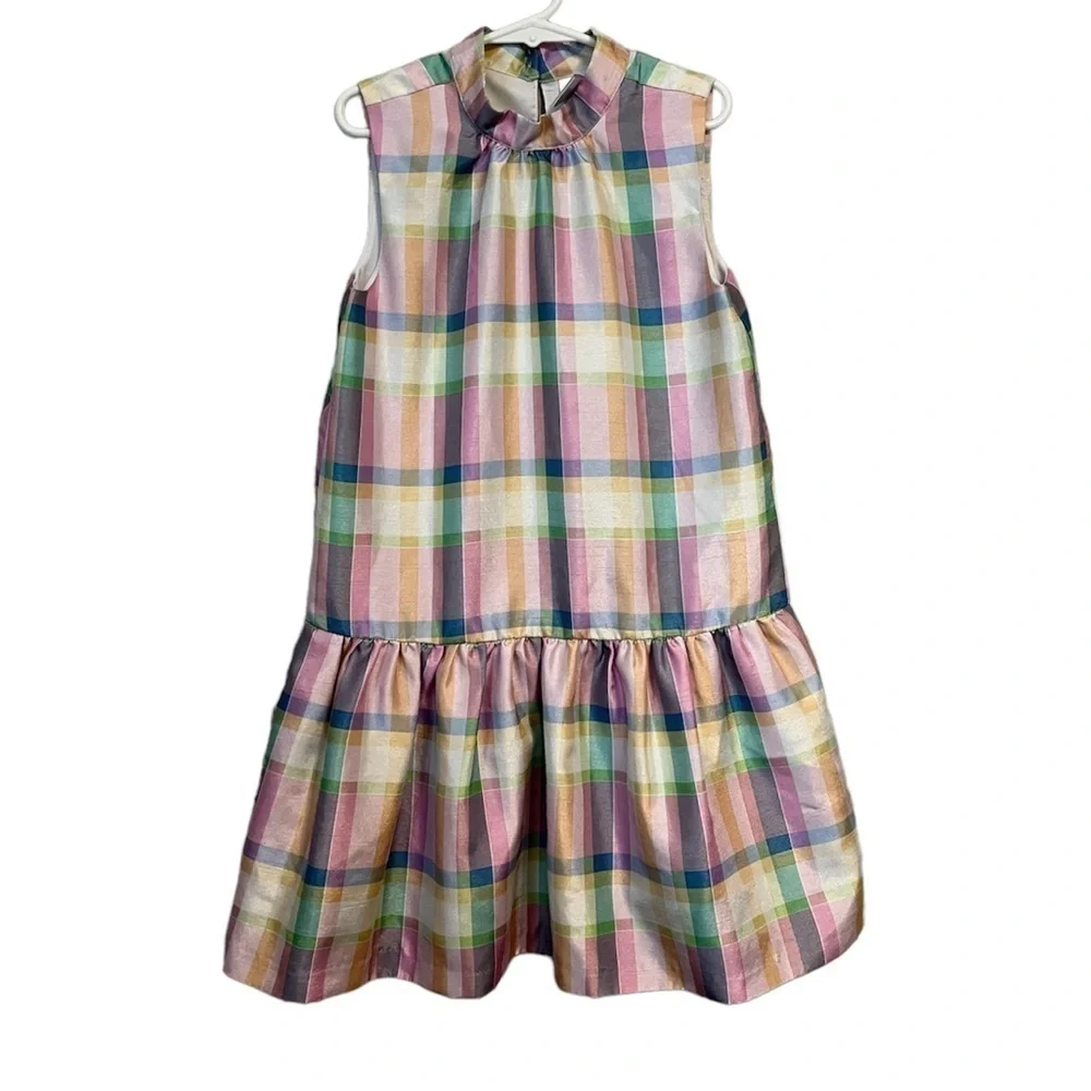 Gymboree Pastel Plaid Sleeveless Cocktail Dress