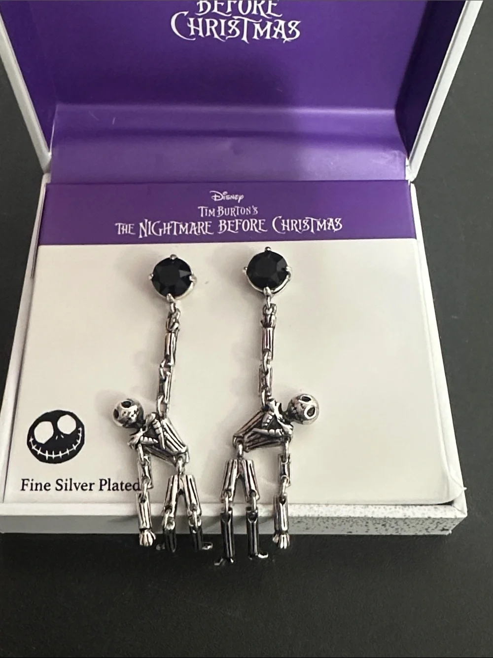 Disney the nightmare before Christmas Jack Skellington  dangle earrings
