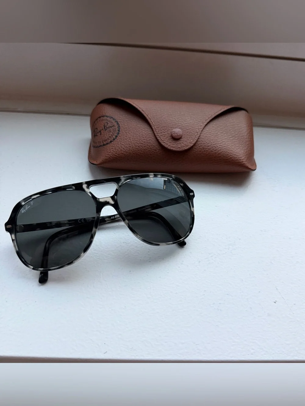 Ray-Ban Bill Polarized Sunglasses Gray Havana