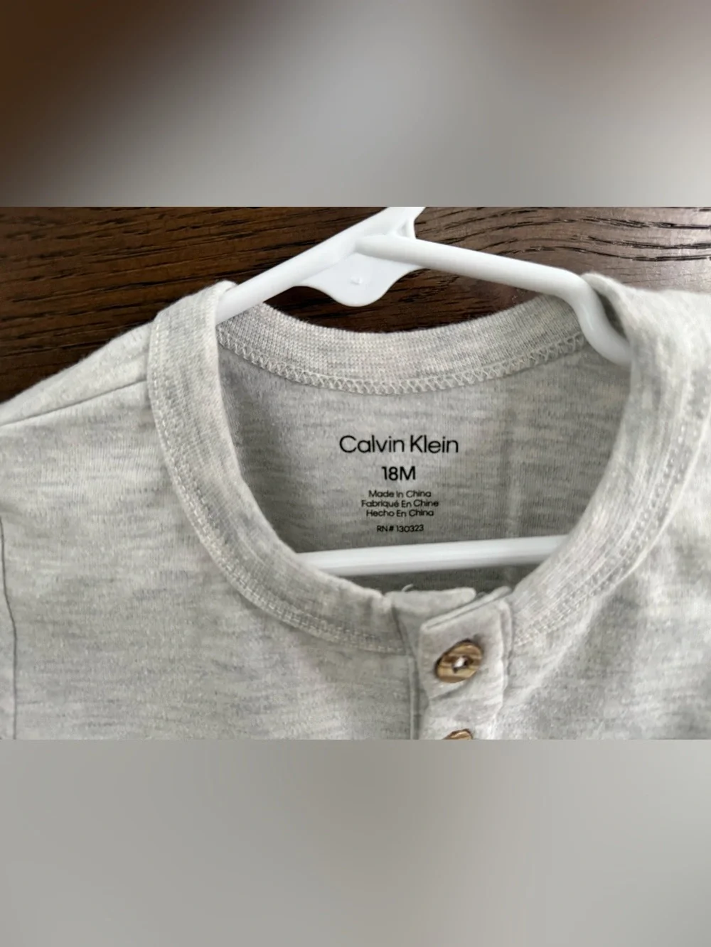 Calvin Klein flaws detail