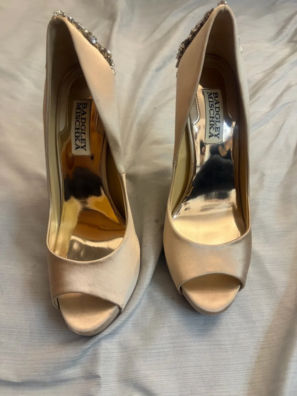 Badgley Mischka dramatic jeweled