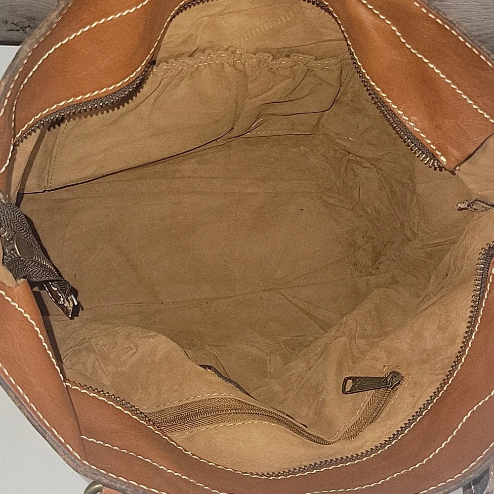 Patricia Nash Floral Leather Tote Bag