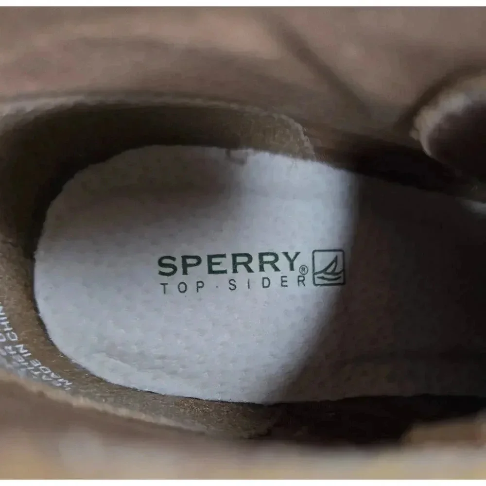 Sperry Women's Harlow Cognac Ankle Boot Nubuck Leather Size 6.5 B
