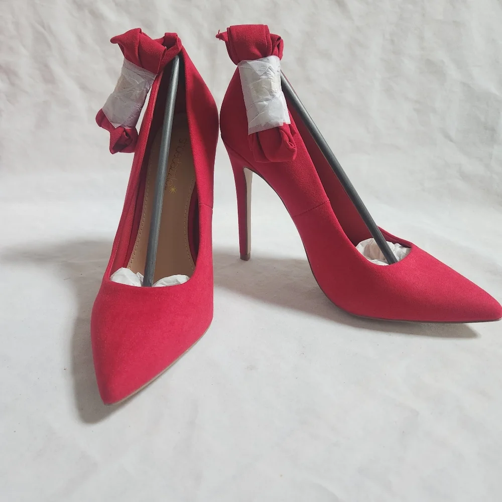 Shoe Dazzle Wilda Red Pumps Size 9.5
