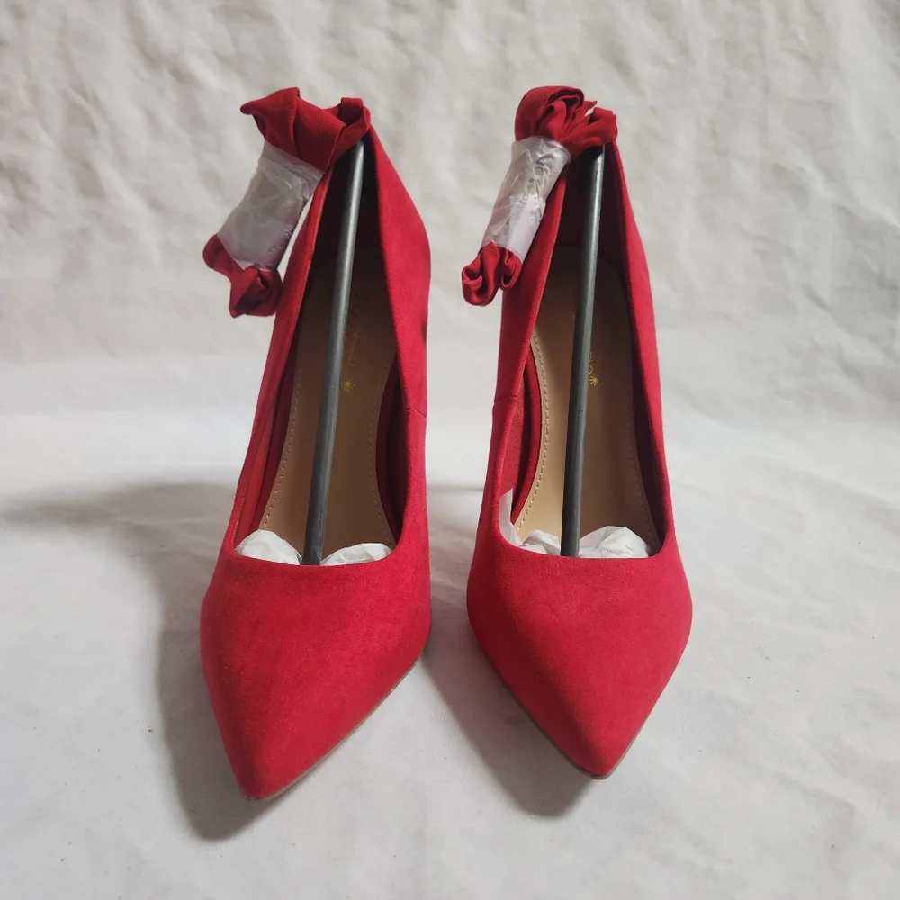 Shoe Dazzle Wilda Red Pumps Size 9.5