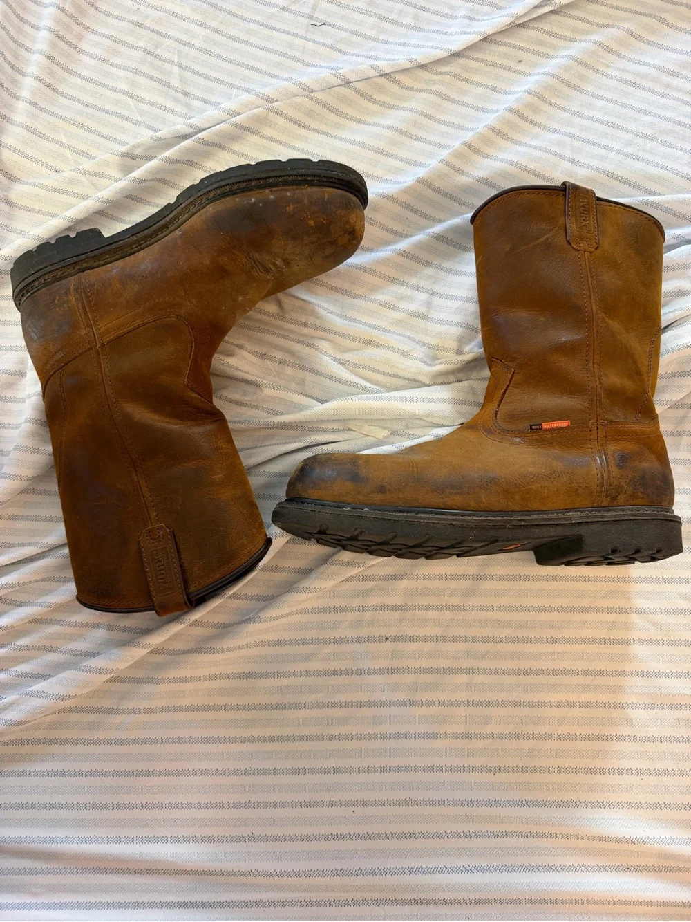 Red Wing Shoes has wear
