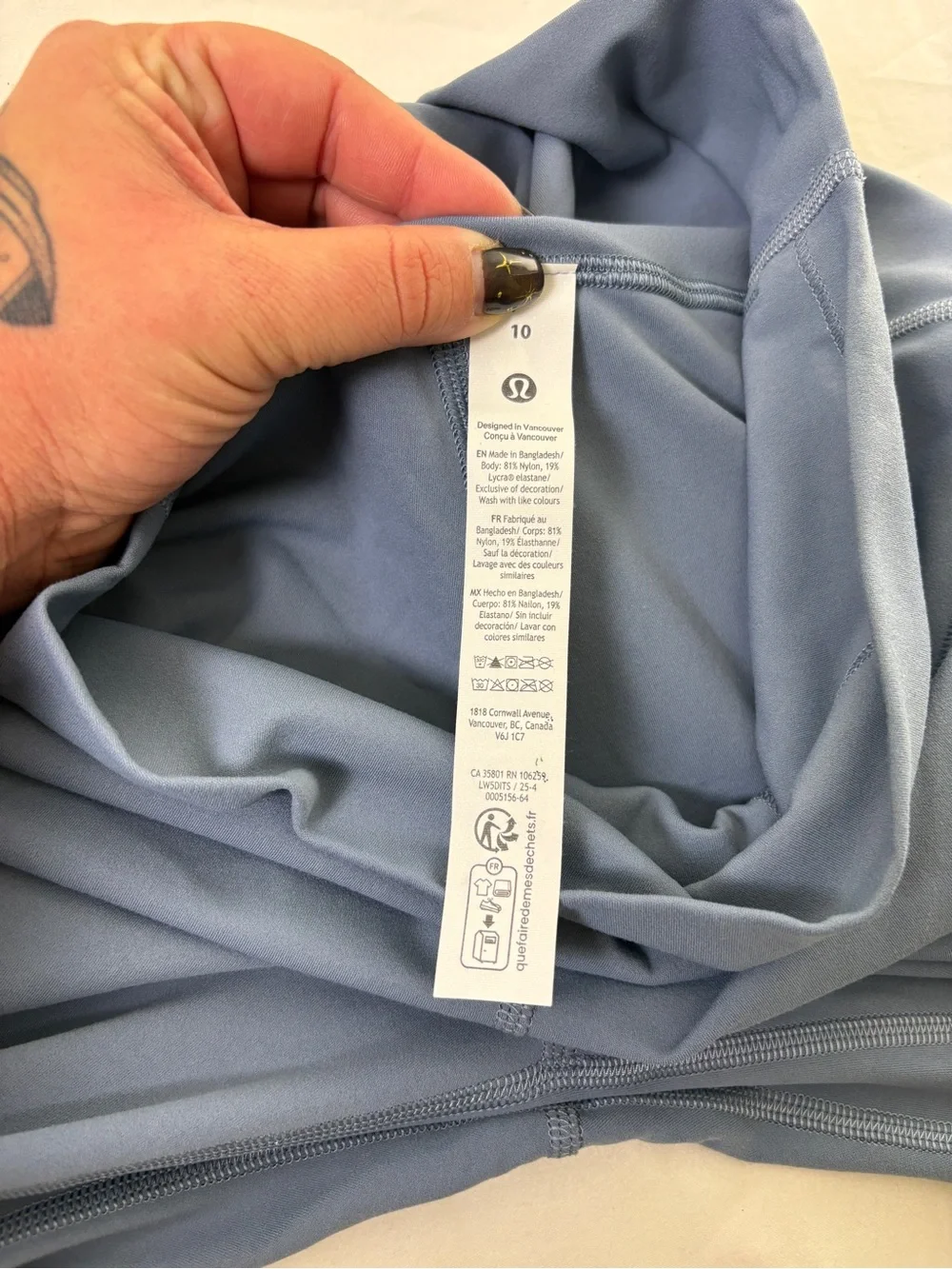 lululemon athletica everlux fabric