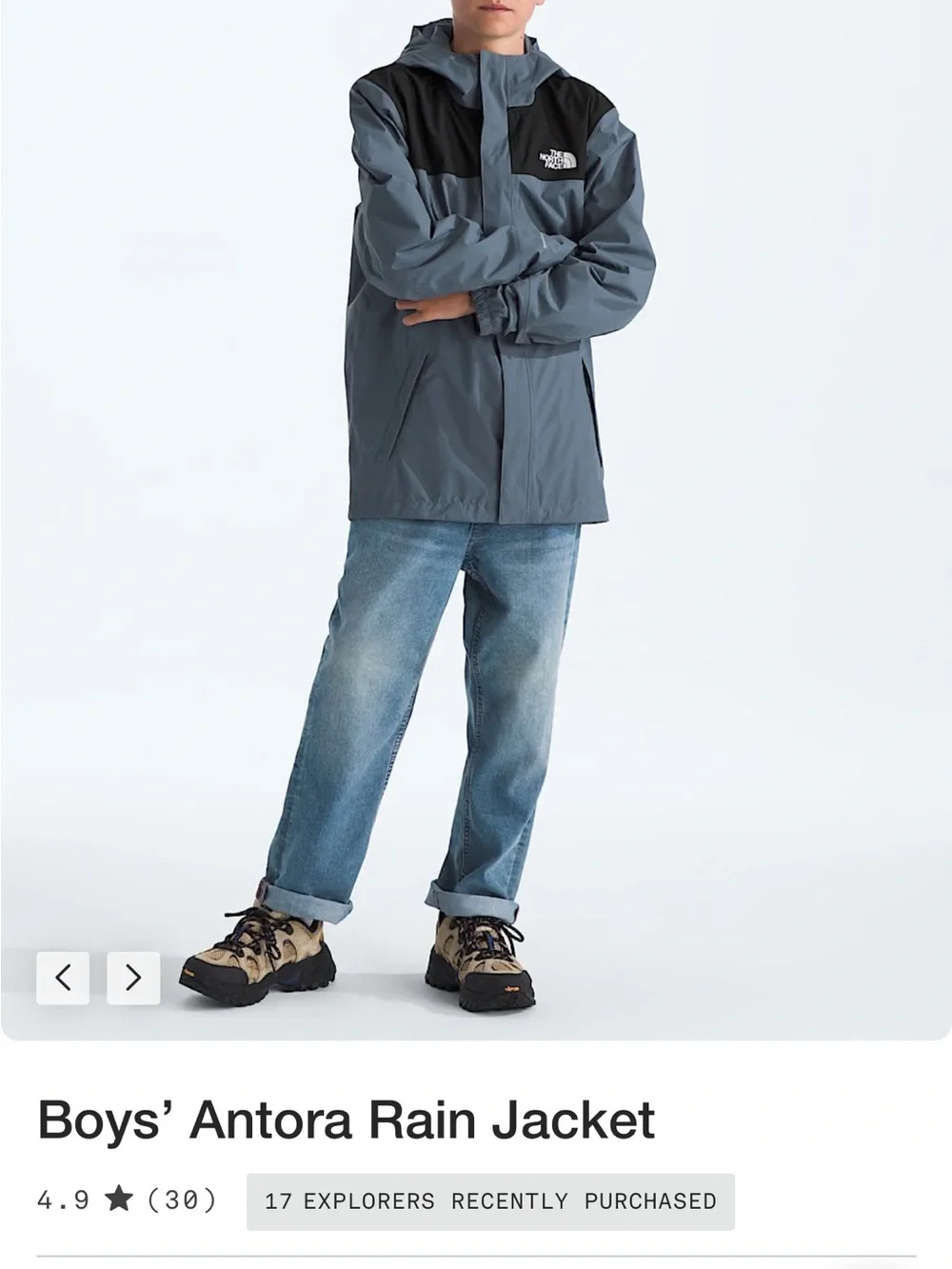 The North Face features care