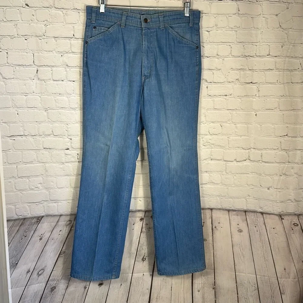Vintage Levi’s  70s Orange Tab Jeans‎ Mens 34x32 Skosh More Room Light Wash