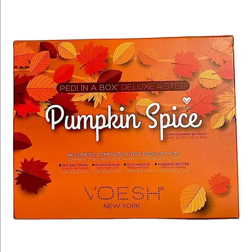 VOESH New York's Pumpkin Spice Pedi In a Box 4 Step