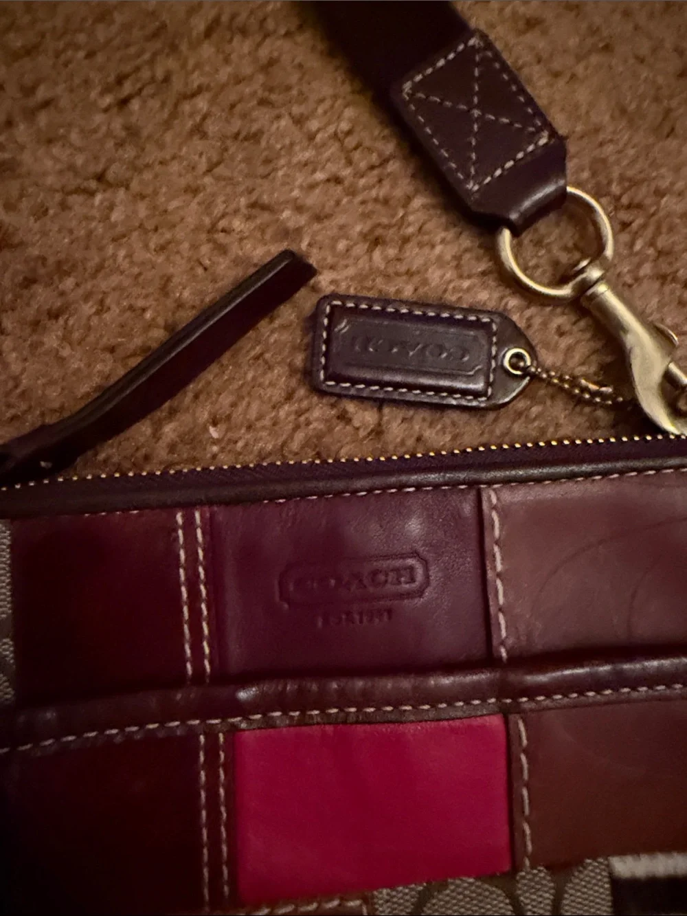 Coach stylish patchwork