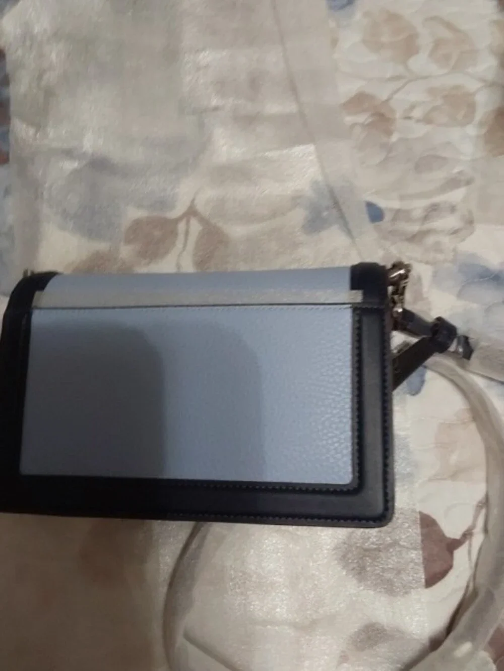 NWT Kate Spade Knott Light Blue and Navy Leather Crossbody