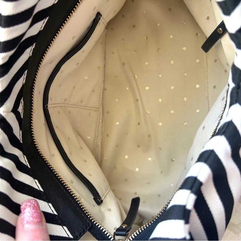 Kate Spade Sutton Black and White Satchel Bag