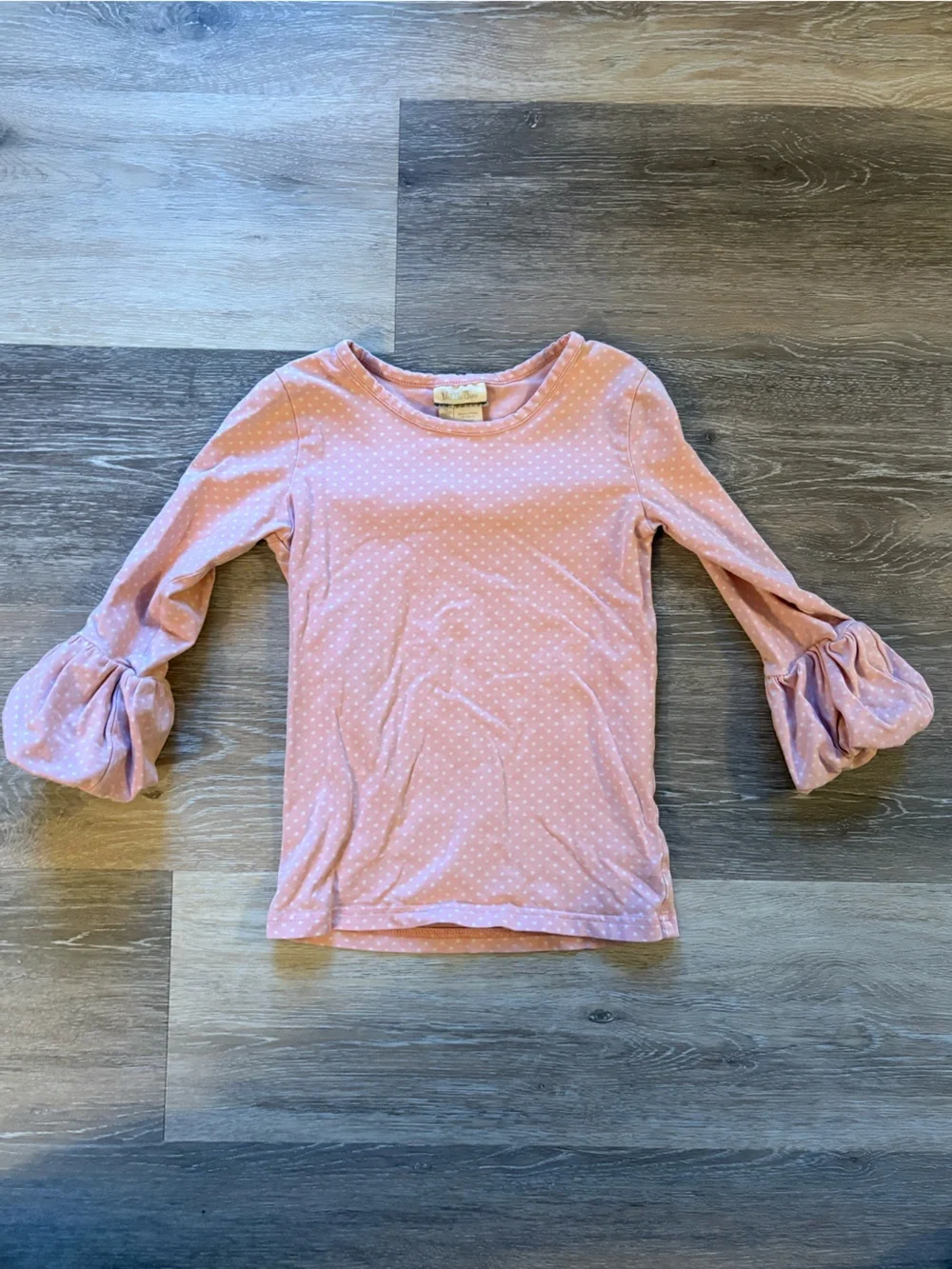 Matilda Jane Pink Polka Dot Bell Sleeve Tee