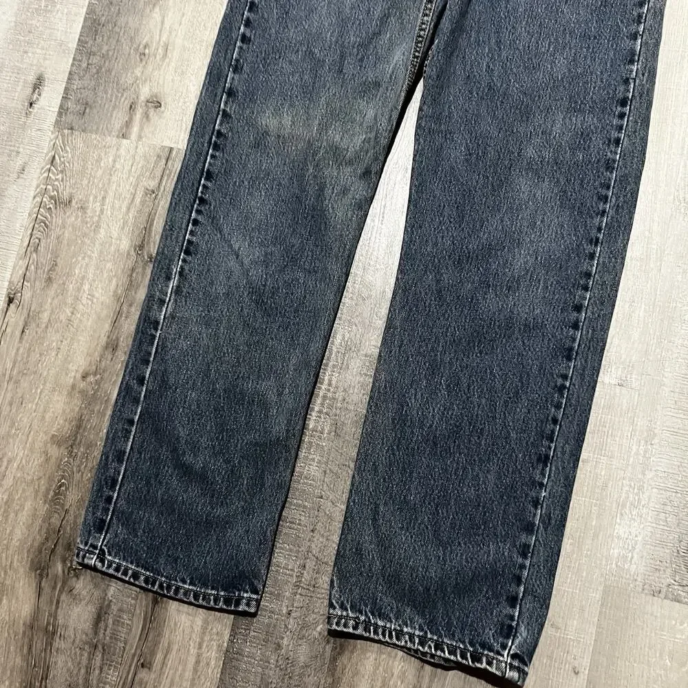 VTG Levis 505 Regular Fit Medium Wash Y2K Mens Denim Jeans 33x32 Straight Leg