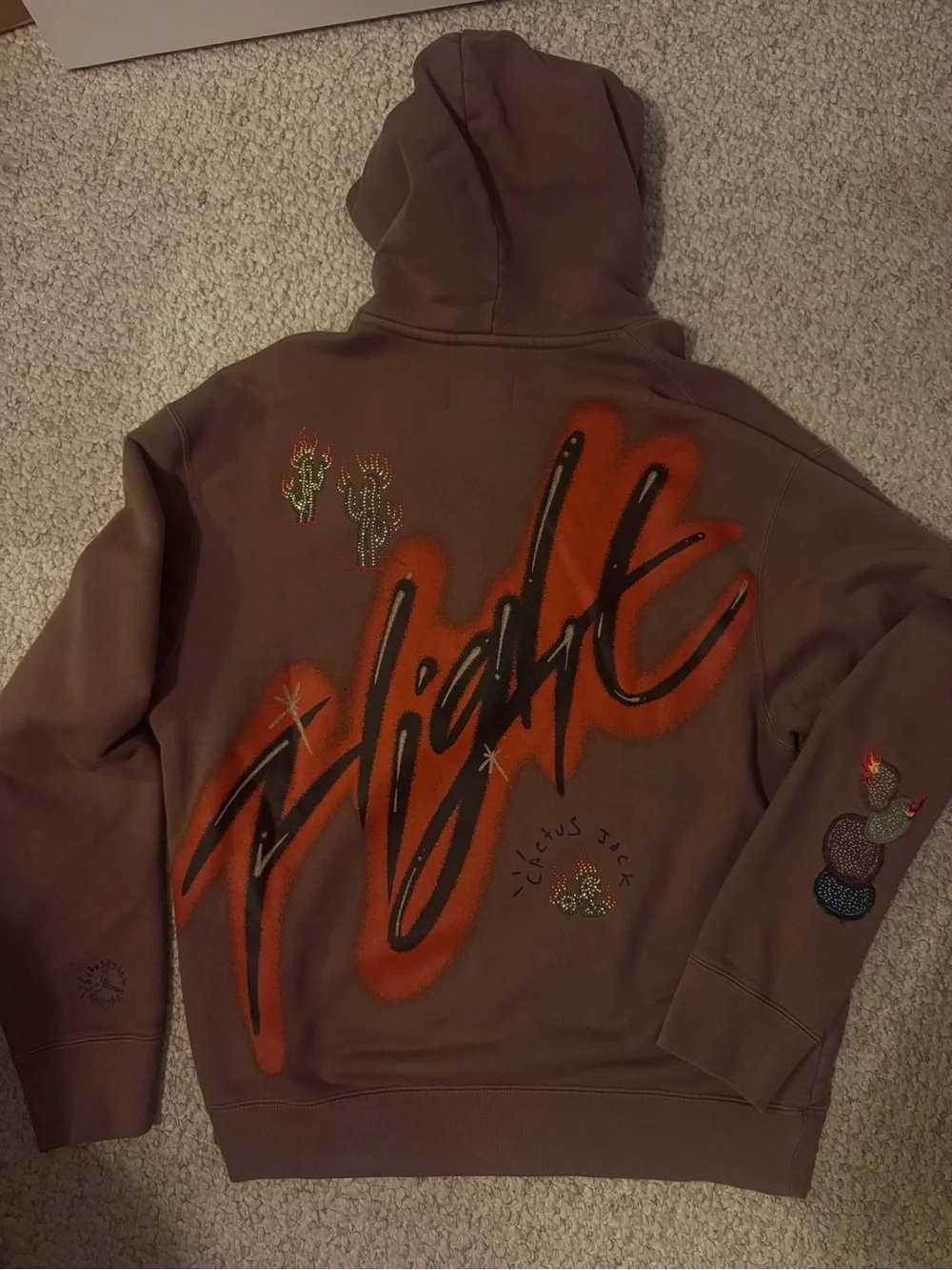 Cactus Jack/Jordan Brown Embroidered Pullover Hoodie