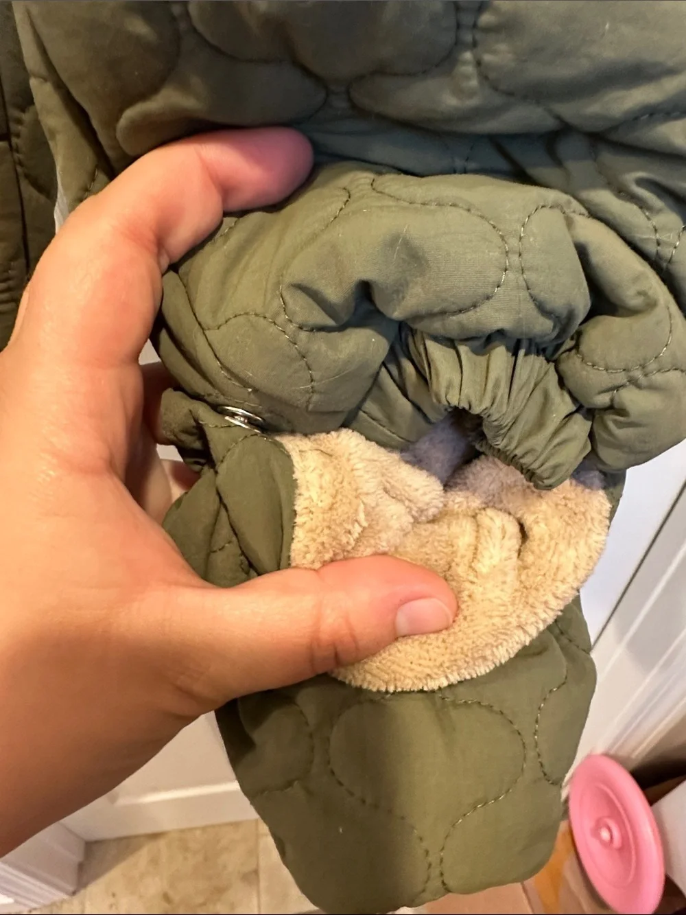First Impressions quilted olive