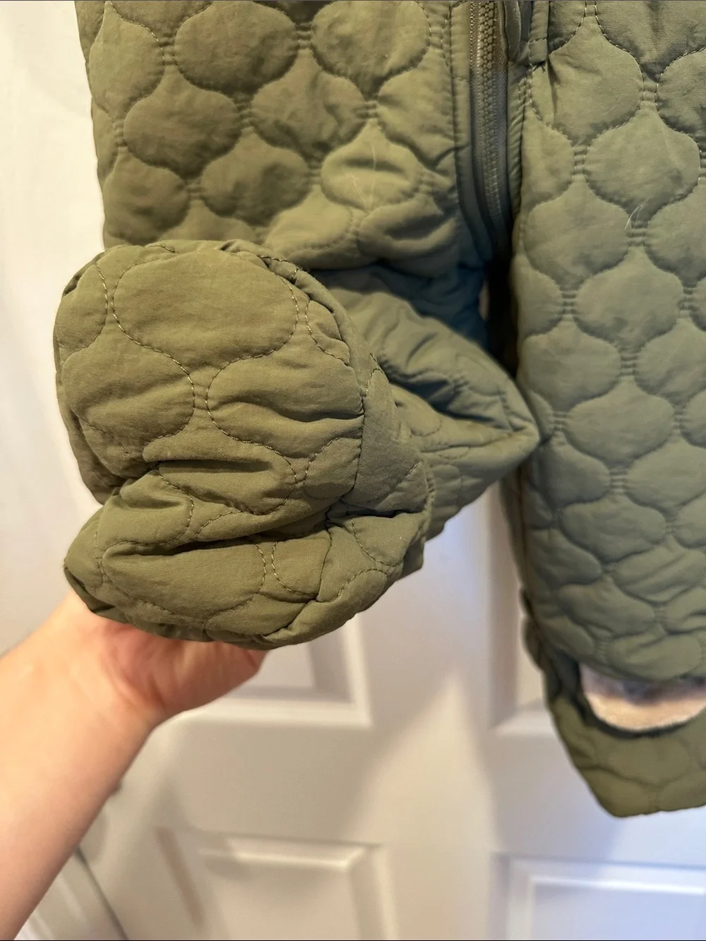 First Impressions quilted olive
