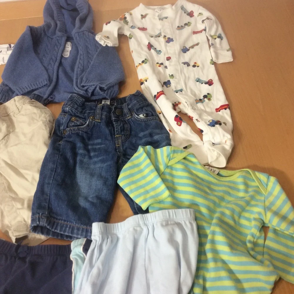 Gap Baby boy sets cotton 10 pieces in set pants, long sleeve,