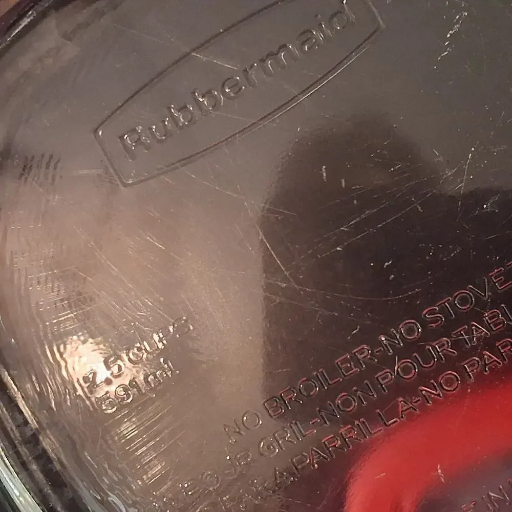 Rubbermaid glass food