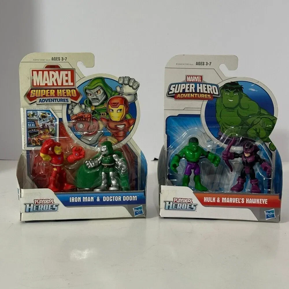 Marvel Playskool Super Hero Adventures 2012/2014 Lot of 2 Sets