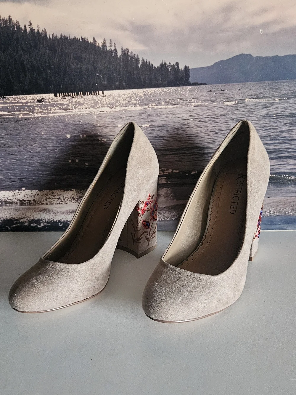 Restricted pretty suede