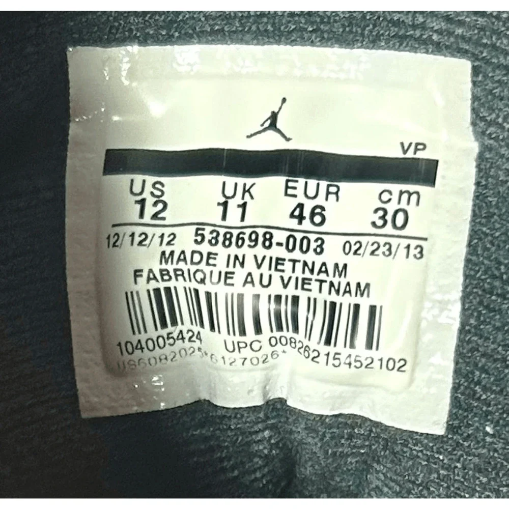 Jordan SC 1 Mens Athletic Shoes Size 12 Black Wolf Gray 538698-003