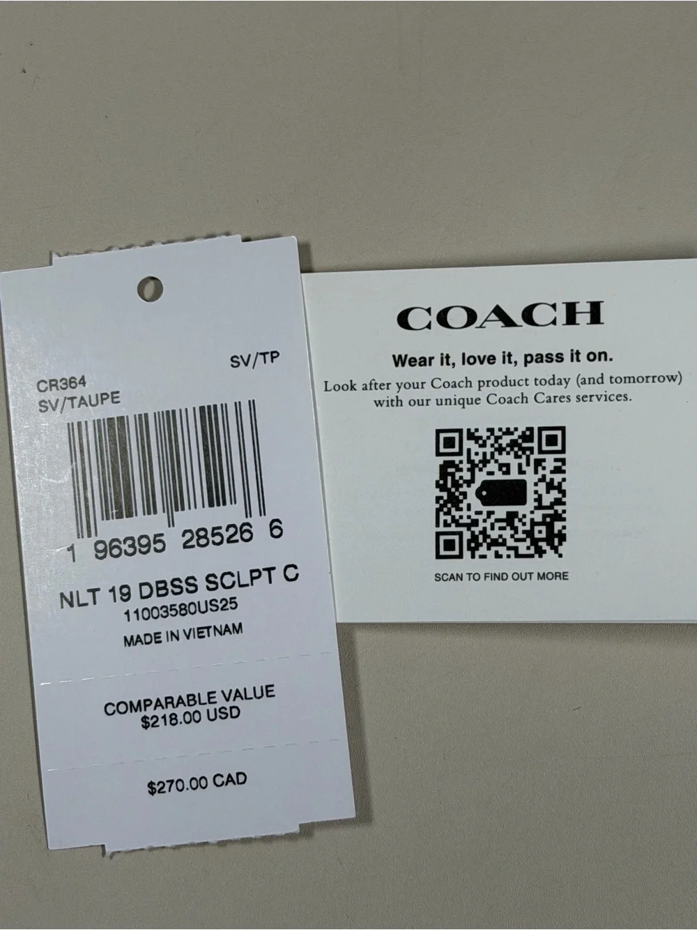 Coach compact mini