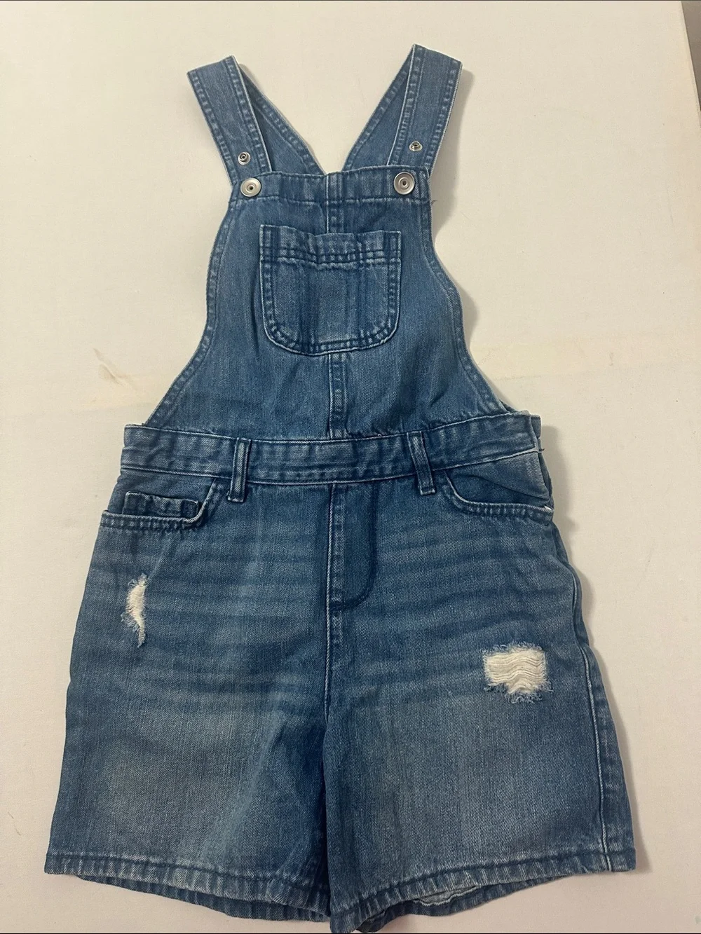 The Children's Place Blue Denim Short Overalls