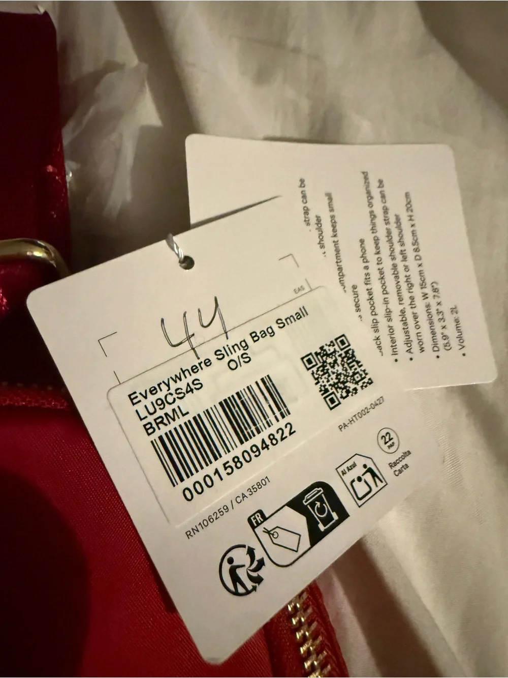 lululemon athletica compact pink