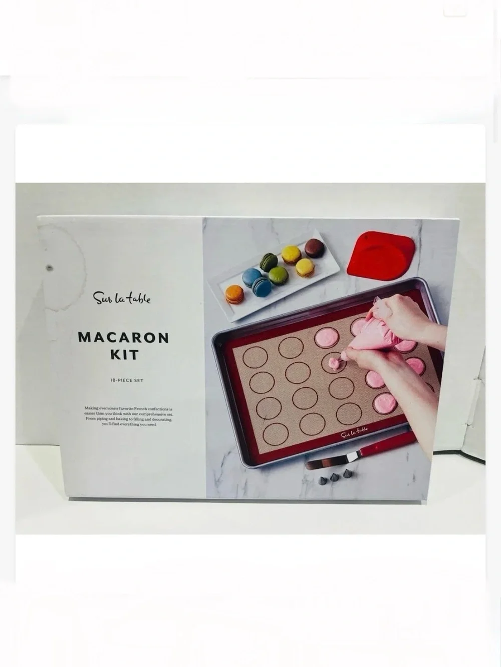 Sur La Table Macaron Baking Kit opened box but brand new contents