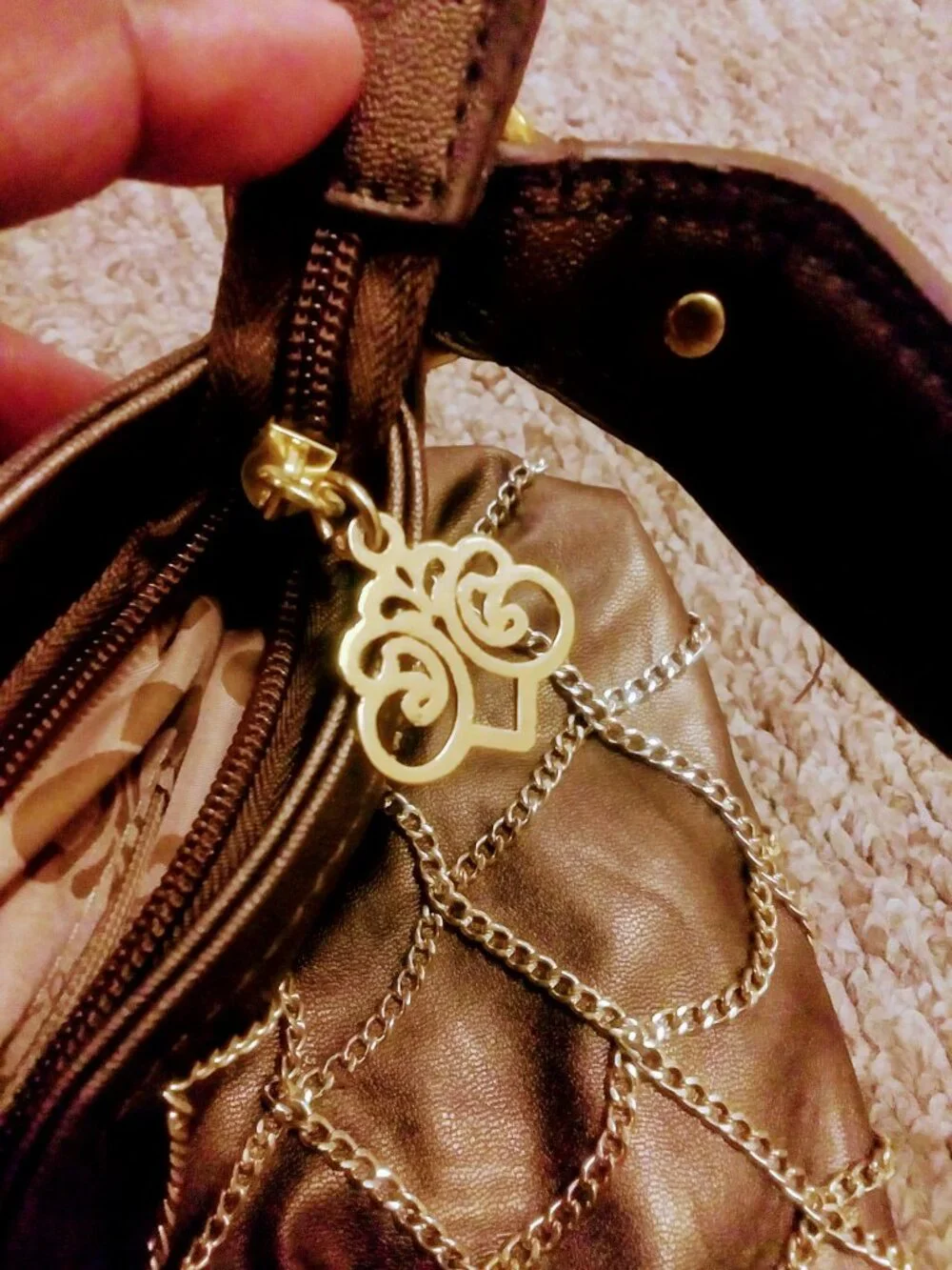 Dereon bronze leather