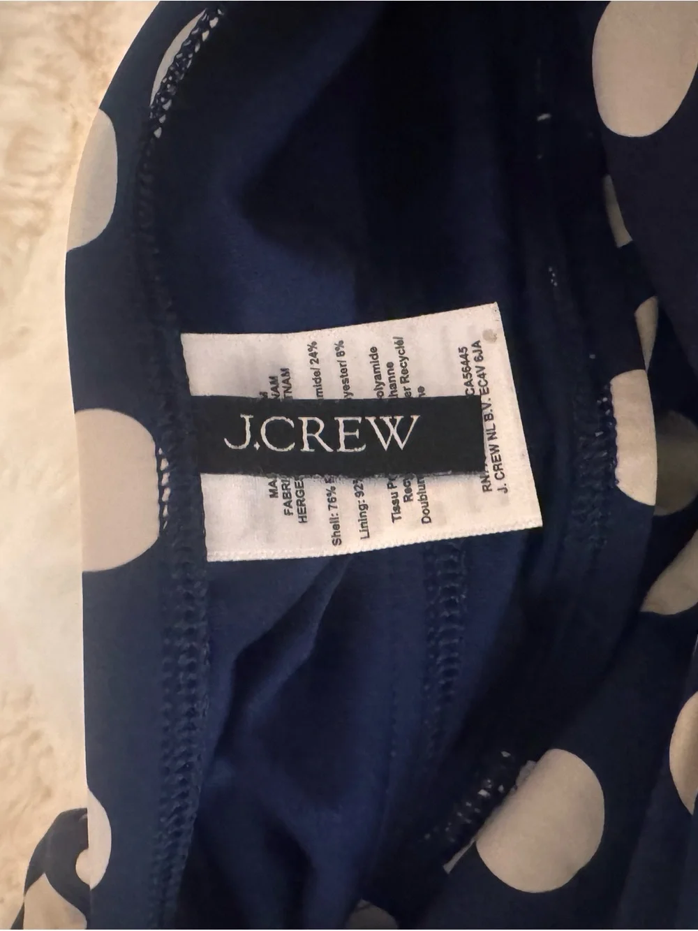 J. Crew classic strapless