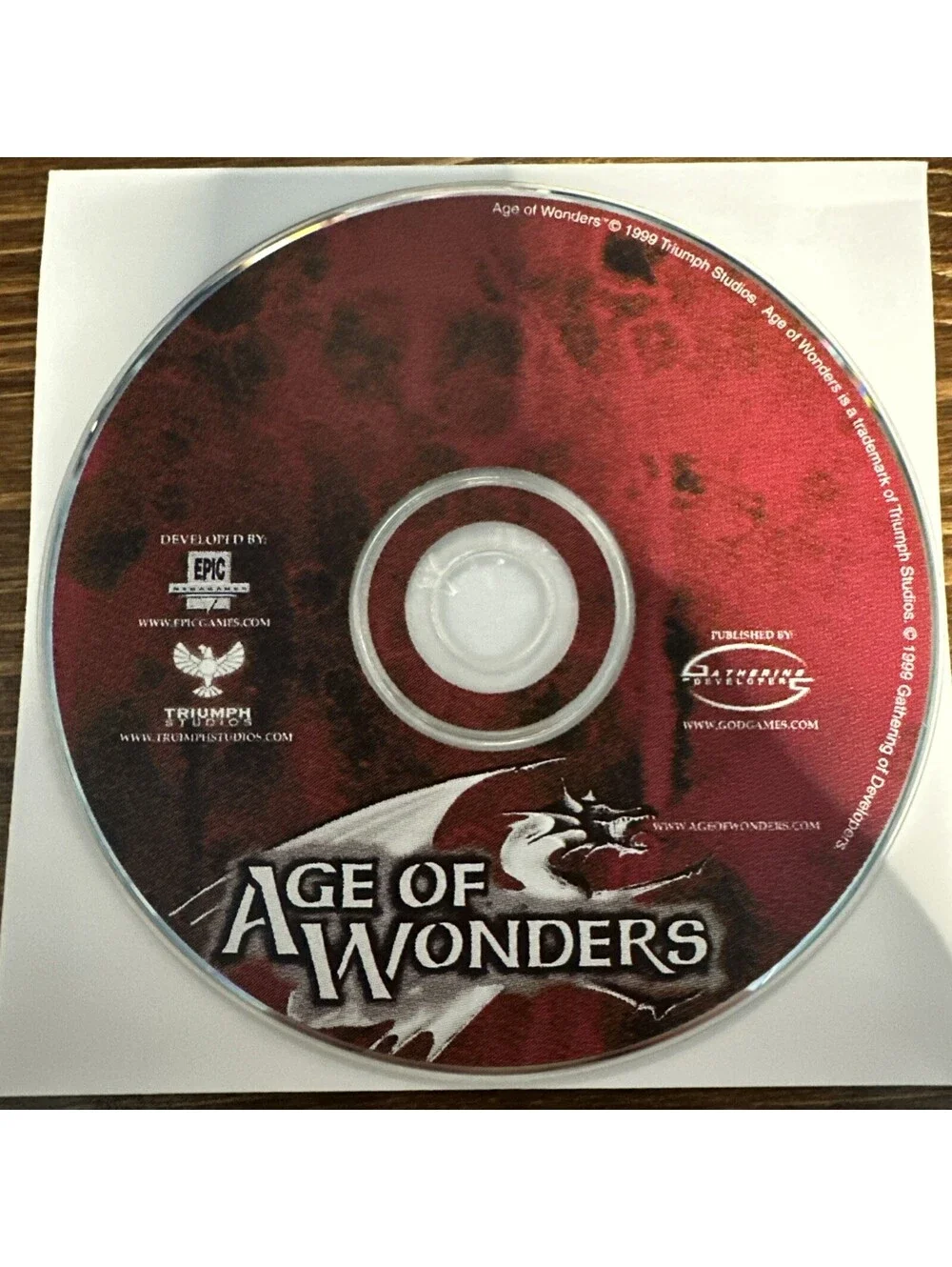 Age of Wonders  (PC, 2000) DISC ONLY Epic Games