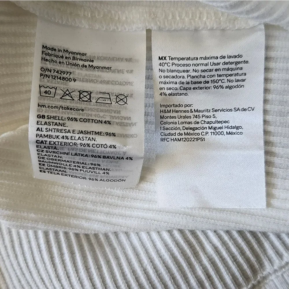 H&M cream off