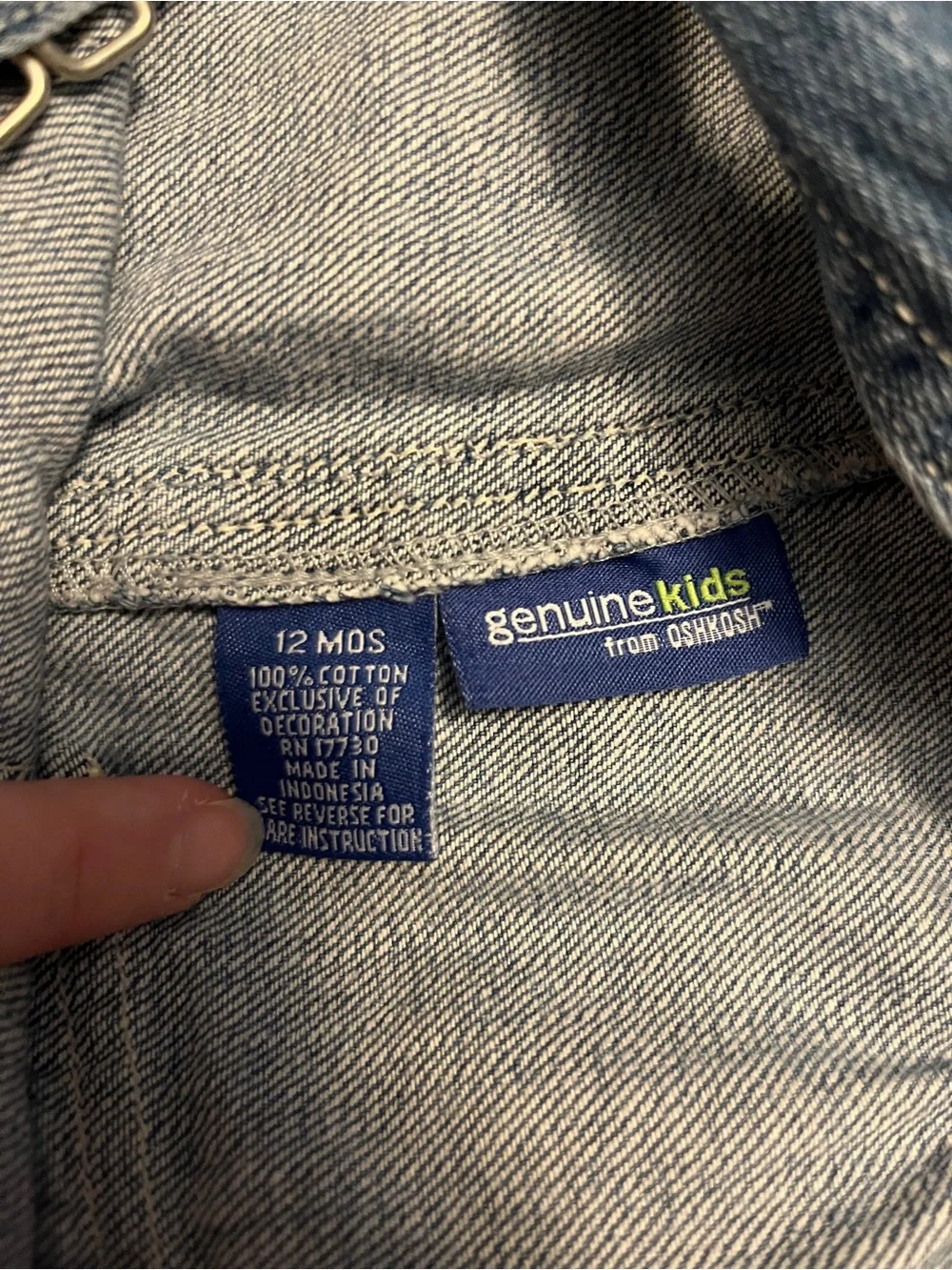 Genuine Kids From Oshkosh soft denim