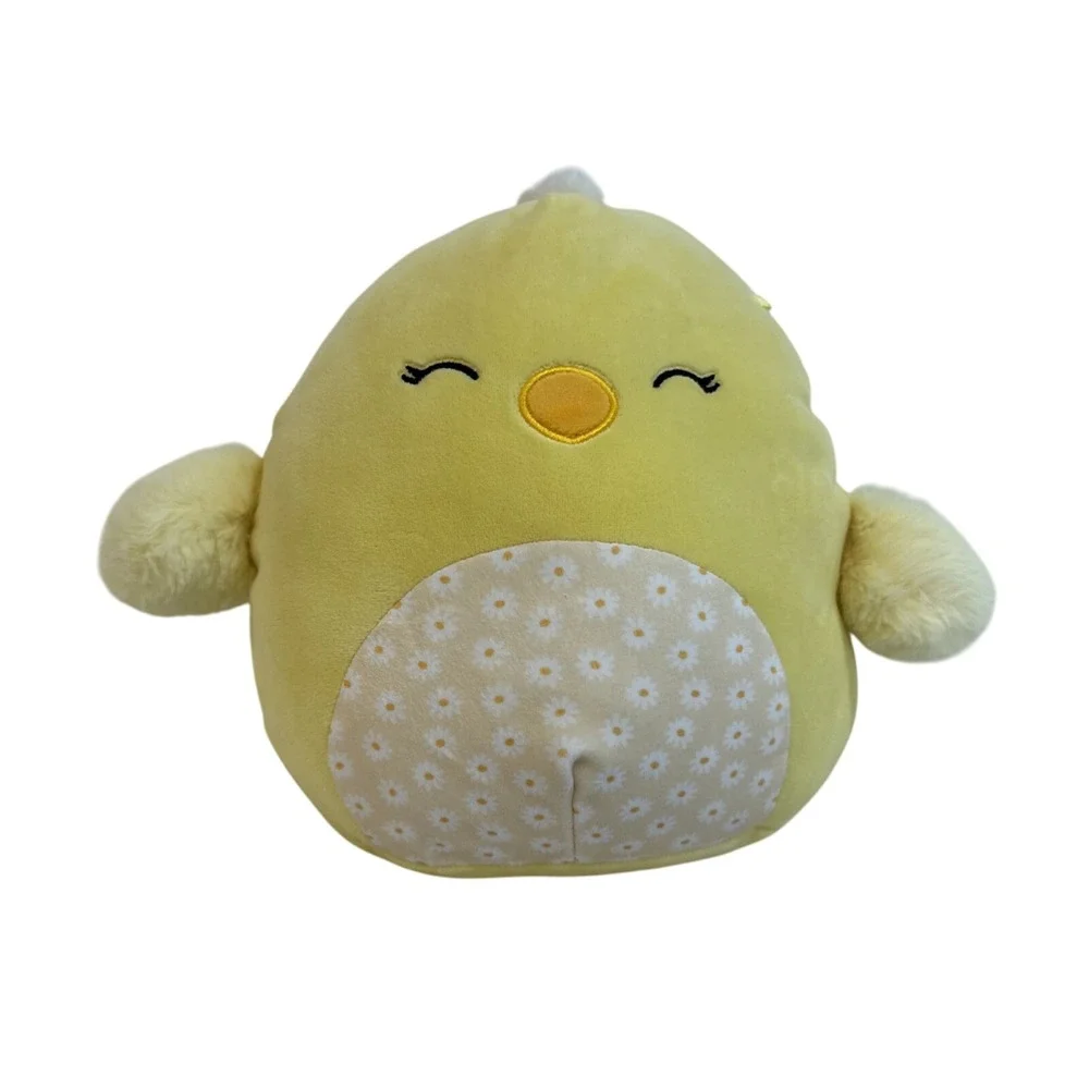Squishmallows‎ Aimee Chick Easter Plush Stuffed Animal Toy Yellow Daisy Belly