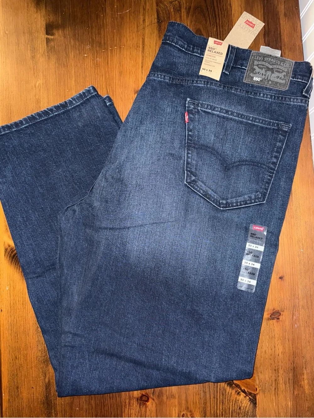 Levi's Men's Indigo Relaxed Fit 550 Jeans