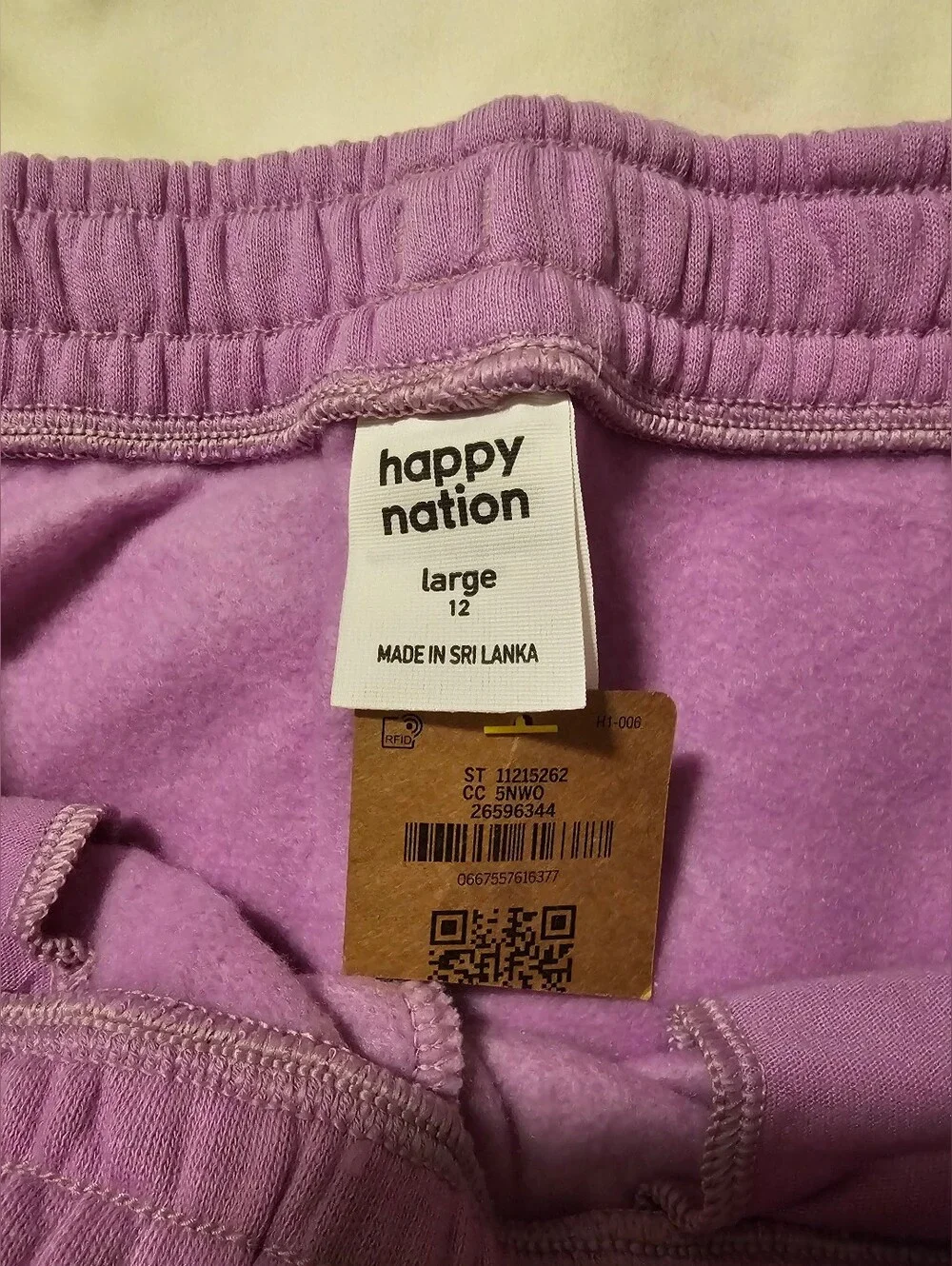 Rare Happy Nation by Victoria’s Secret NWT Purple Sweatpants Girls L/12