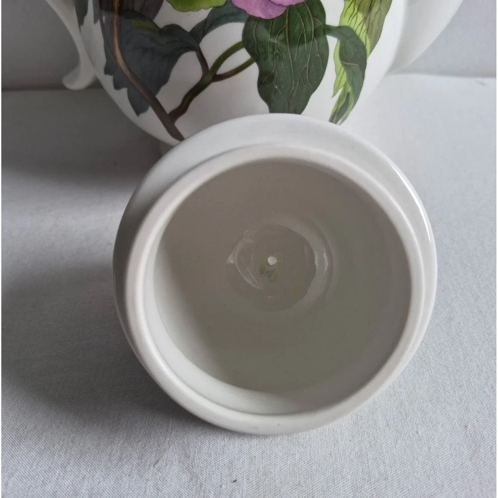 Portmeirion Botanic Garden Coffee Pot Shrubby Peony Floral White England