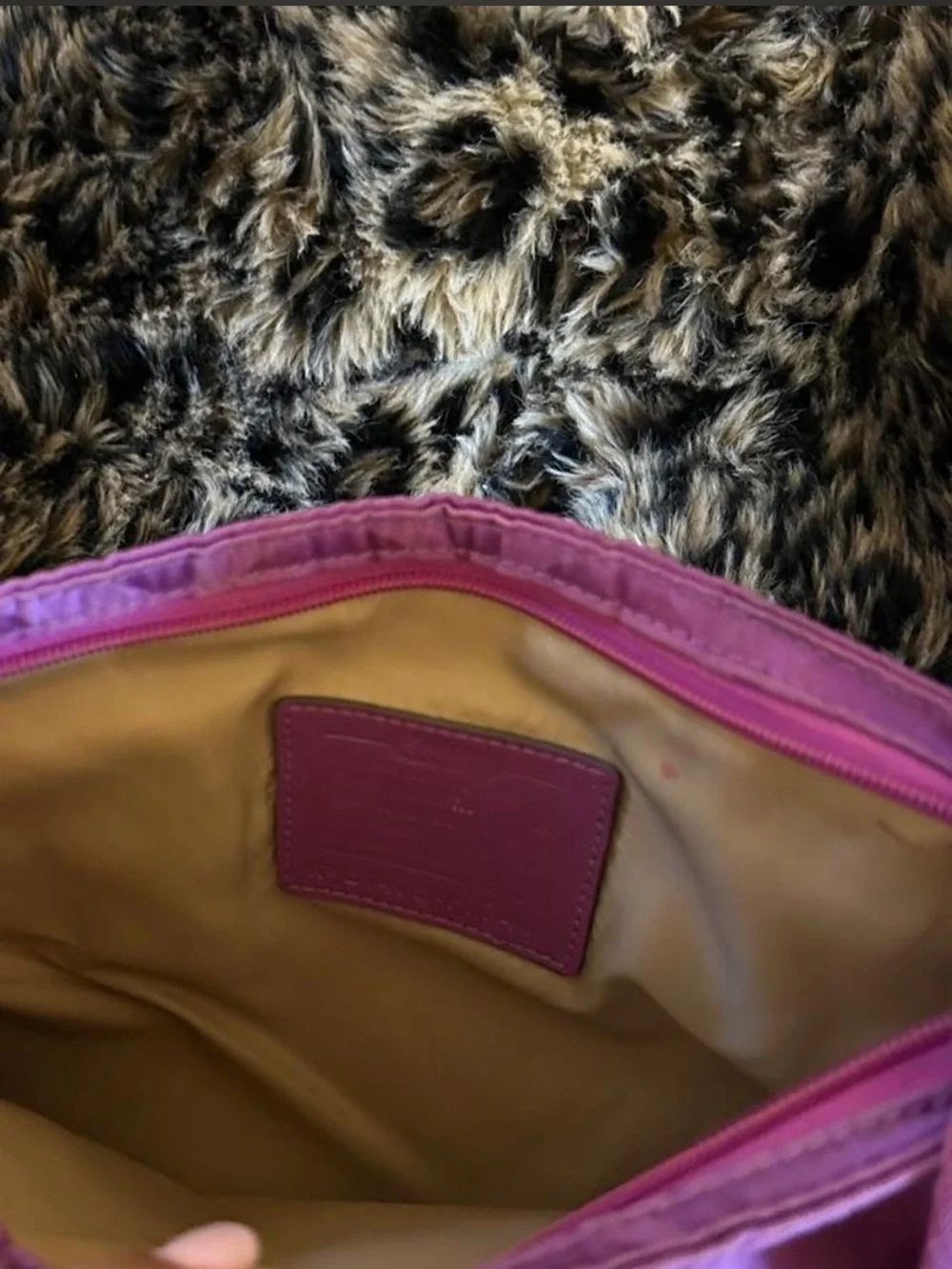 Coach pink signature