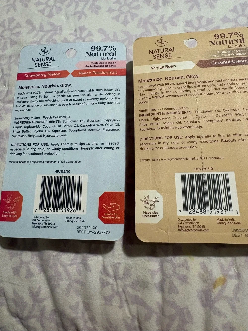 Natural sense pack lip