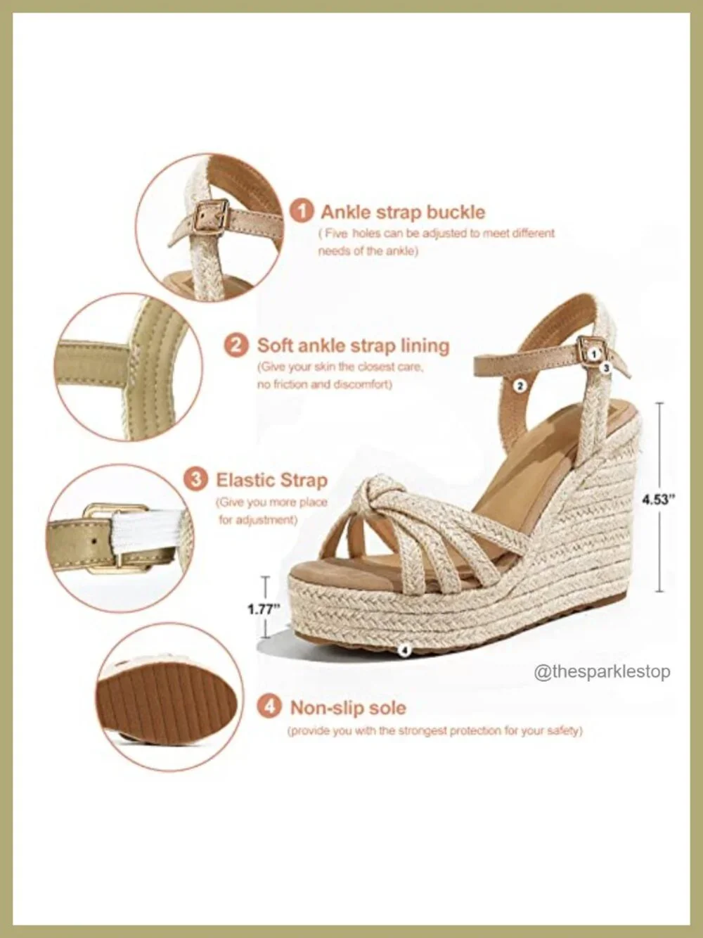 N/A elegant espadrille