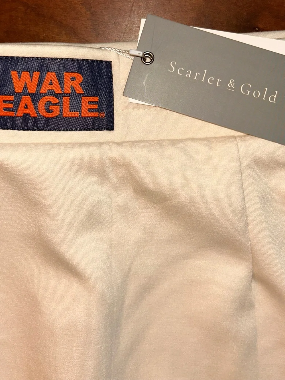 Scarlet & Gold Cream Pencil Skirt - War Eagle